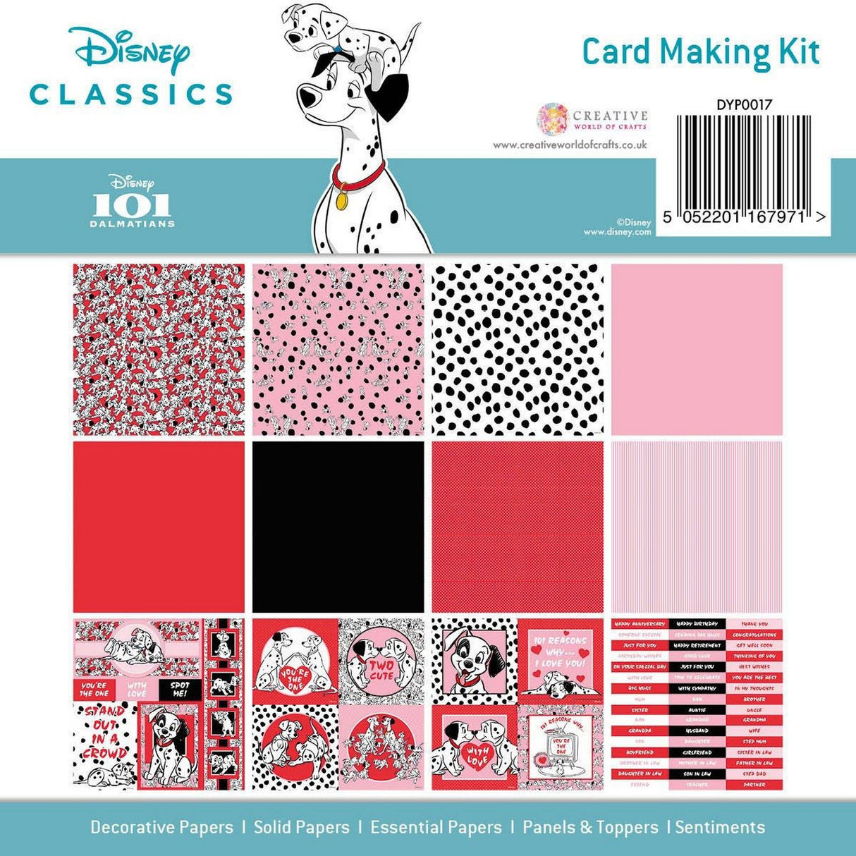 Creative Expressions • Card Making Pad 101 Dalmatians