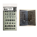 Ranger ink ranger • dylusions dyalog stencil border it again