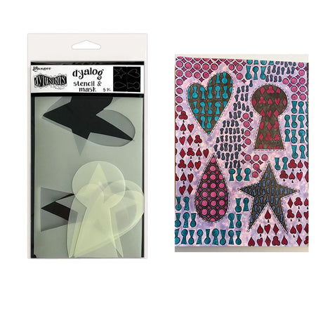 Ranger tinta ranger • estêncil dylusions dyalog mascará-lo