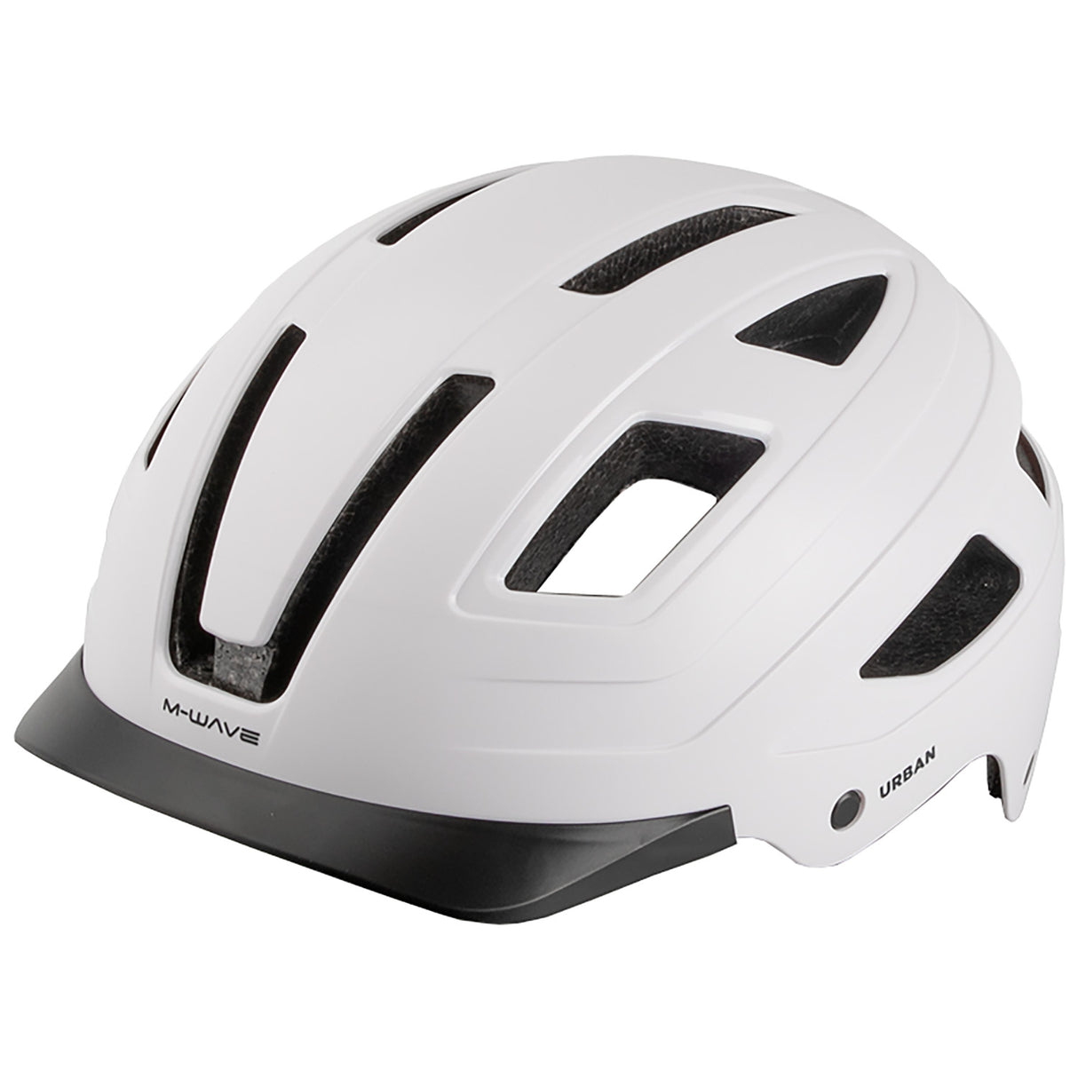 Casco urbano M-Wave M-Wave con tamaño de luz M 55-58 cm Matt White