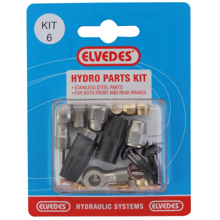 Hydraulic parts Kit 6 M8X1 + Banjo Stainless steel