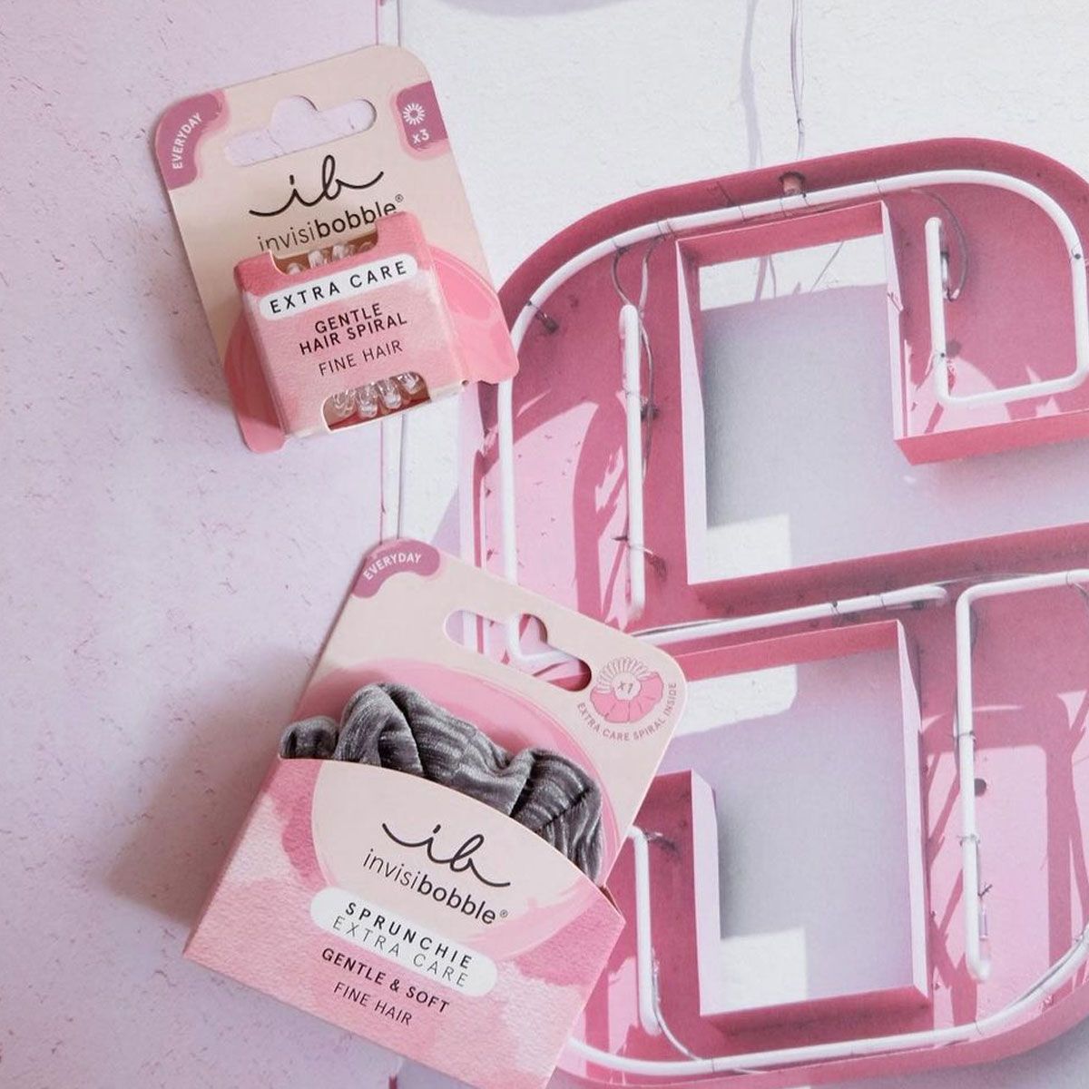 Invisibobble extra Suergfalt sanft glaskloer 3 Stécker