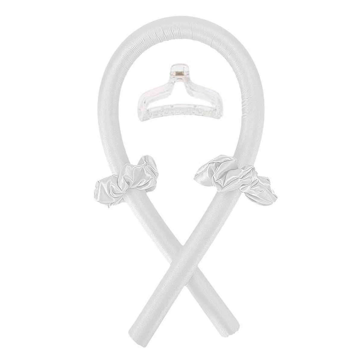 Voorkappers heatless curling set white