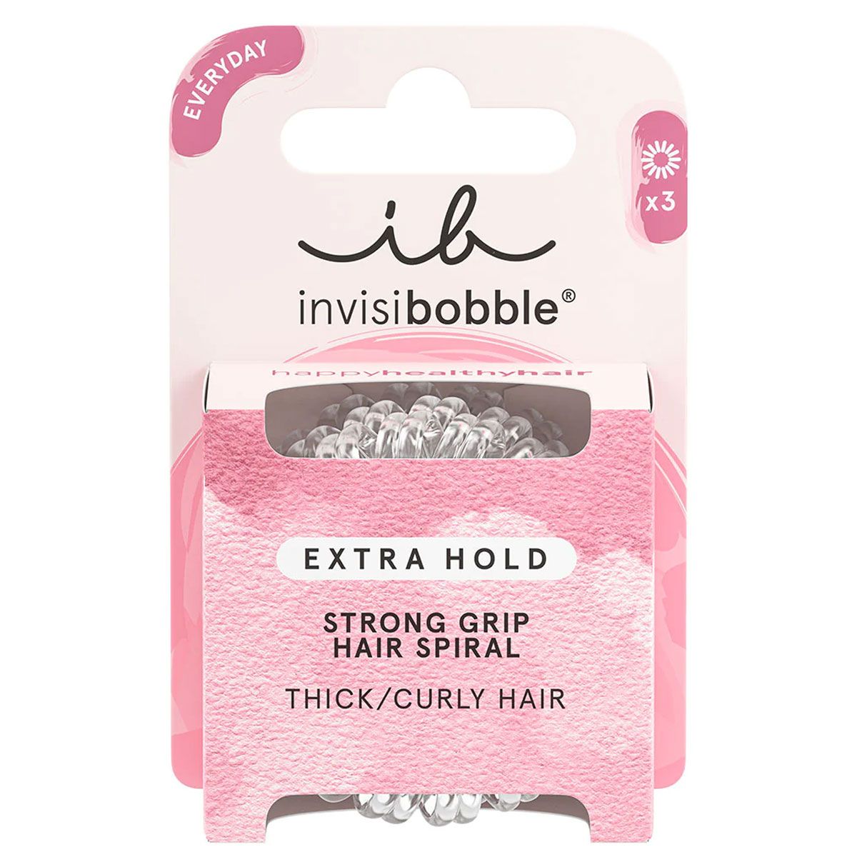Invisibobble extra Hold glaskloer 3 Stécker