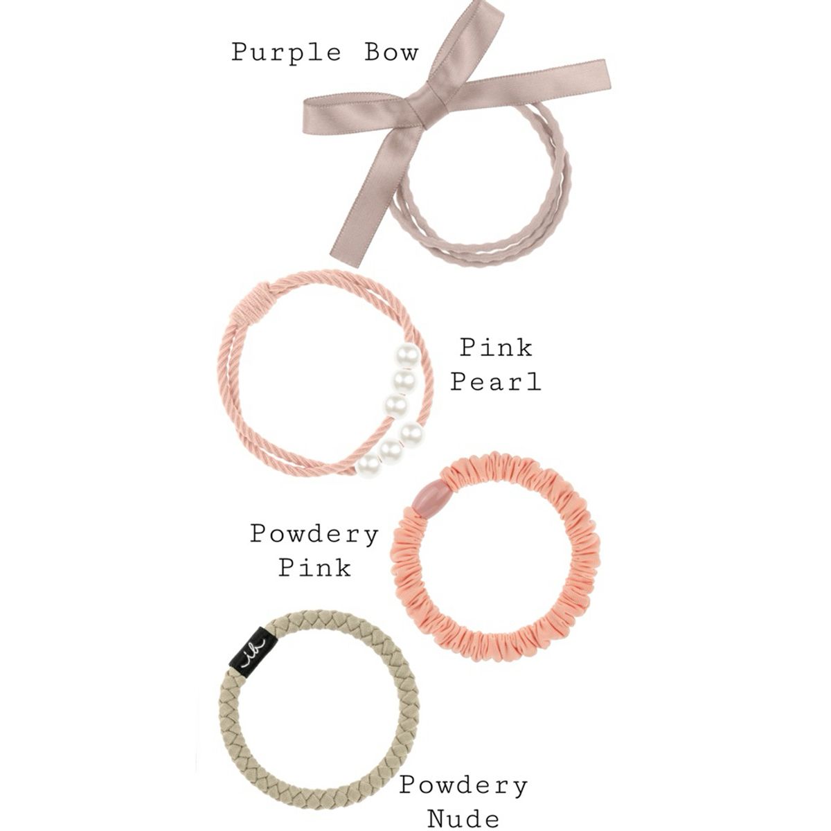 Invisibobble beauties powdery pearl 4pcs.