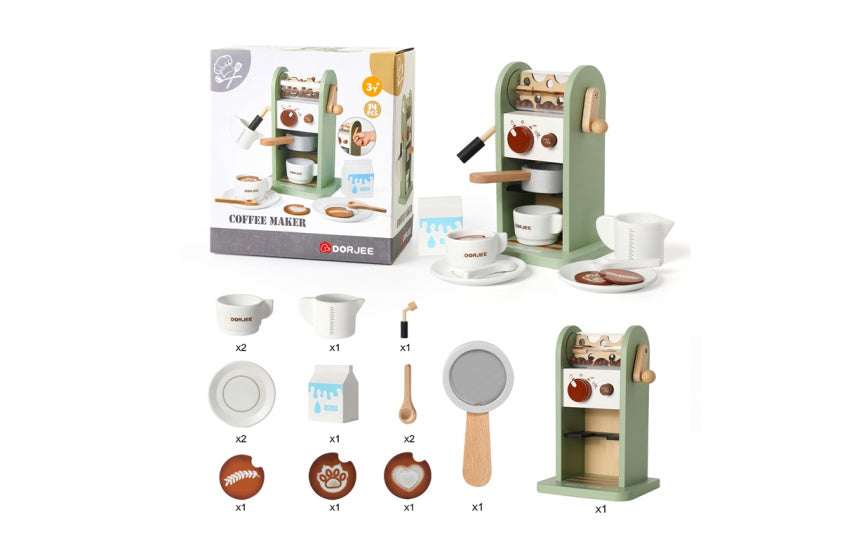 Dorjee Coffee Maker Junior Wood Mint Green