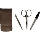 Erbe solingen 3-piece manicure case taupe (erbe9208)