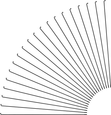 Sapim Leader J-bend spokes + nipples - 20 pieces