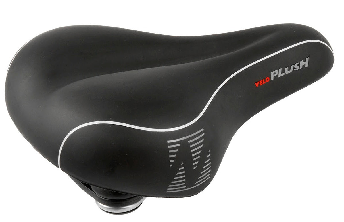 Velo selle en peluche mousse unisexe noir