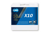 Chaîne de vélo KMC X10 EPT 114, 10 vitesses, 5,88 mm, argent