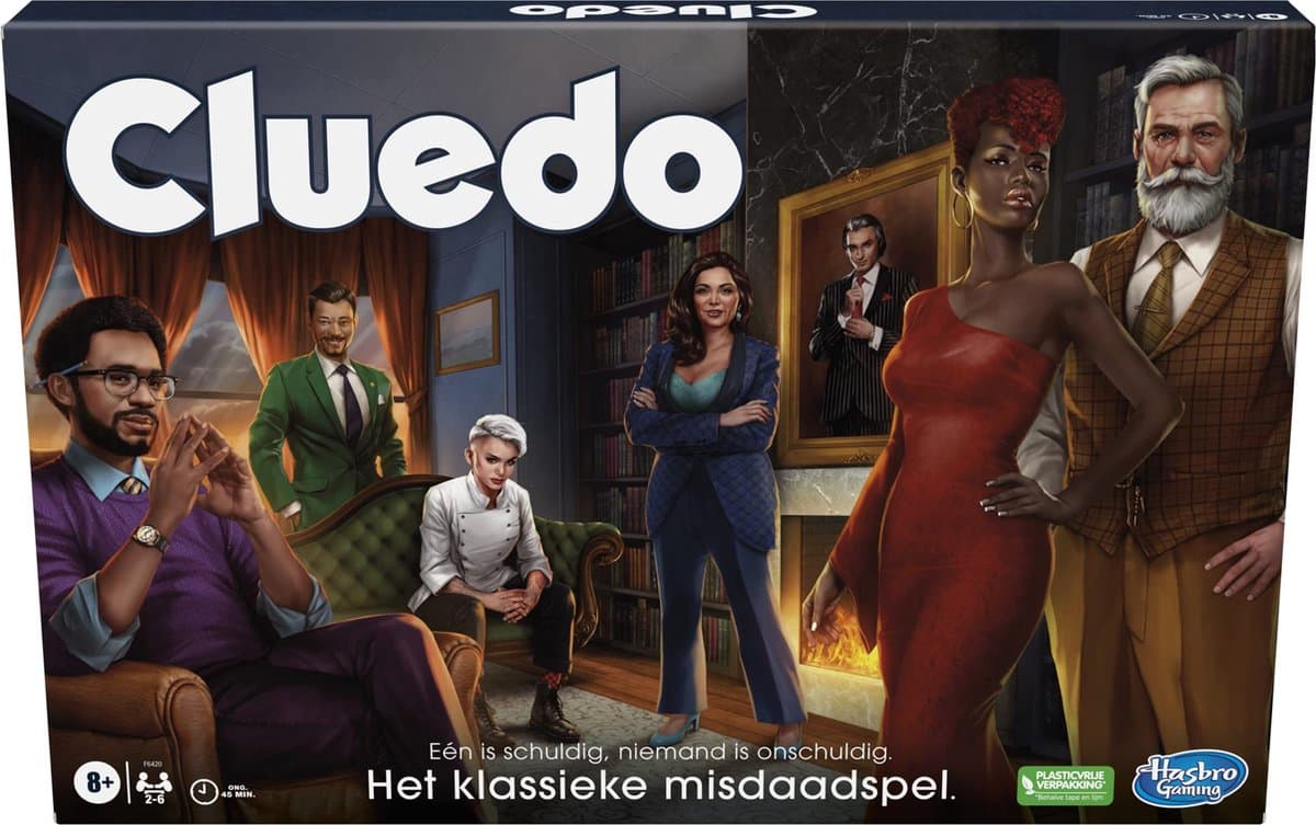 Hasbro Cluedo el clásico juego de crimen.