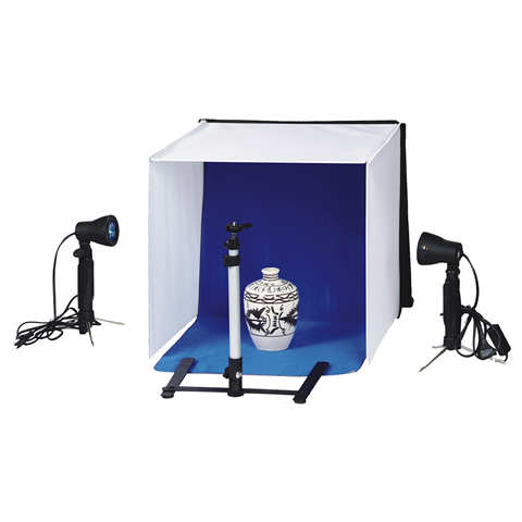 Caja de grabación plegable Falcon Eyes PBK-40AB-2LS 40x40 cm + 2 lámparas