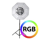 Falcon Eyes RGB LED lamp RX-782 with foldable softbox 100 cm