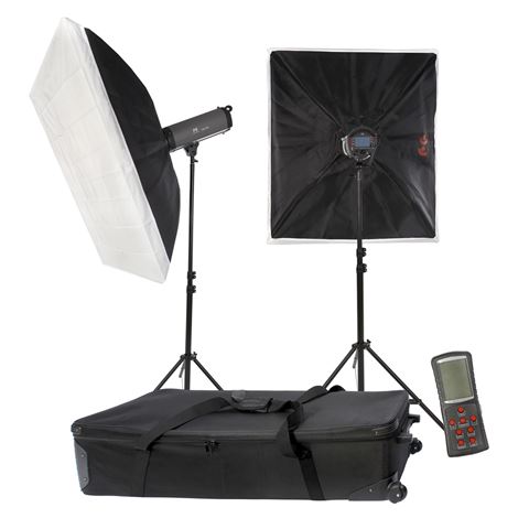 Falcon Eyes StudioFlits Set TFK-2400L mit LCD-Bildschirm