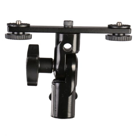 Falcon Eyes Twin Mount Tilting Bracket + 2 X Flash Shoe CLD-14A