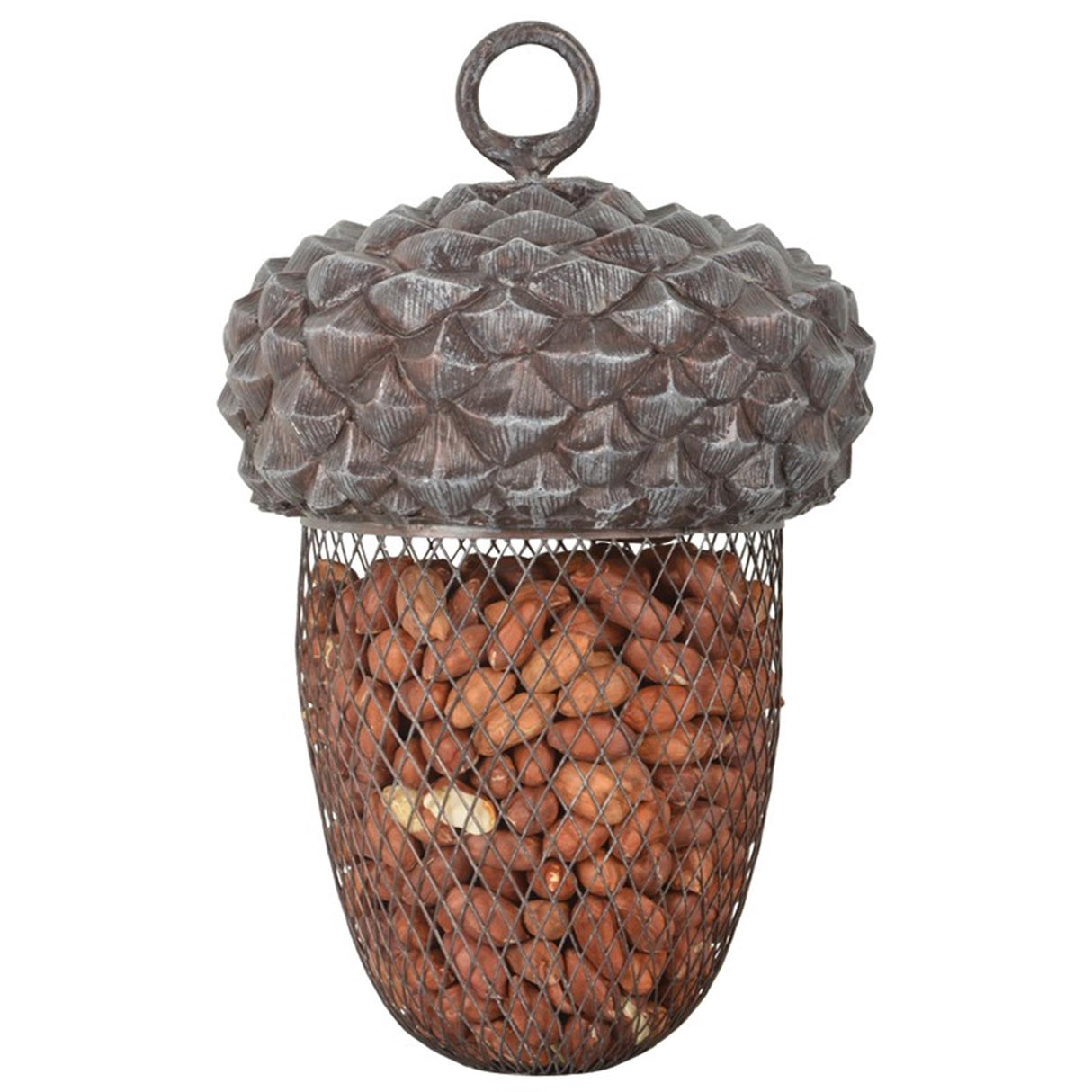 Esschert design food hanger acorn metal polyresin 14x22cm