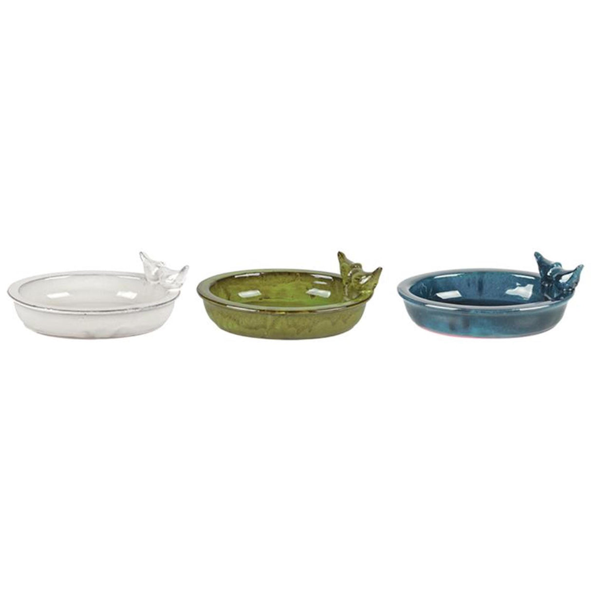 Esschert design ceramic oval bird bath