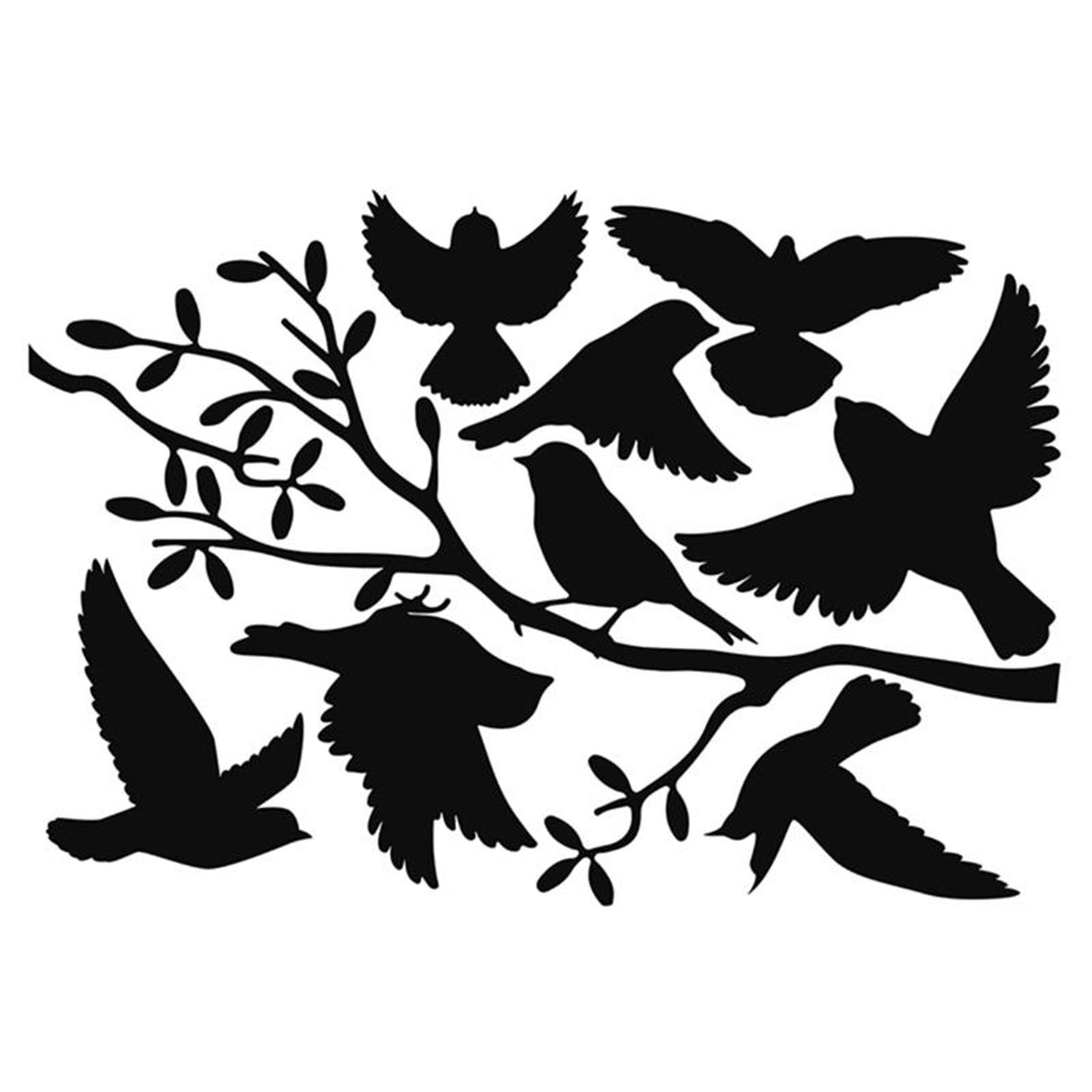Esschert design window stickers birds on branch