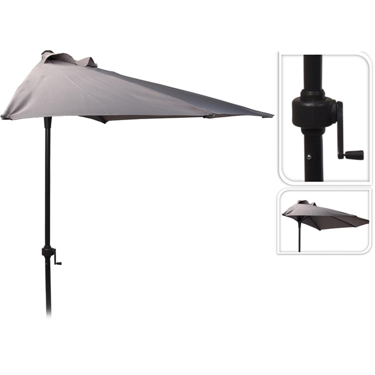 Pro garden parasol half round ø250cm