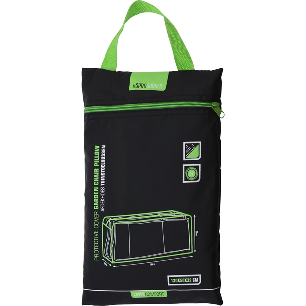 Pro hageputetrekk 130x50x32 sort