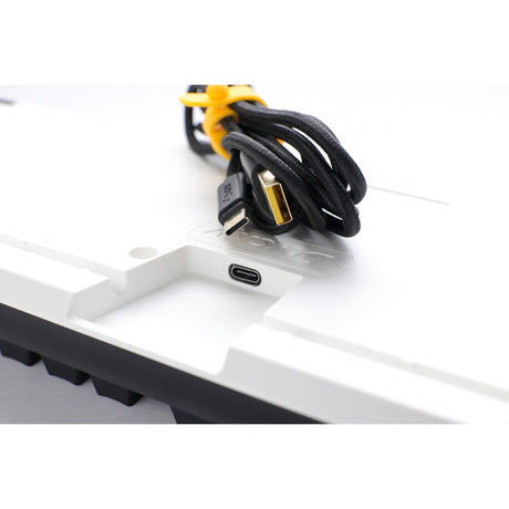 Ducky one 3 classic rgb mechanical keyboard (black, us layout (qwerty), cherry mx speed silver, 100%, rgb led, double-shot pbt, hot-swappable, quack mechanics)