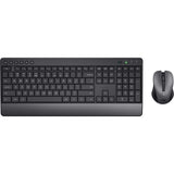 Trust Trezo Comfort Wireless Tastatur a Maus Set Desktop Set (schwaarz, US Layout (qwerty), 100%)