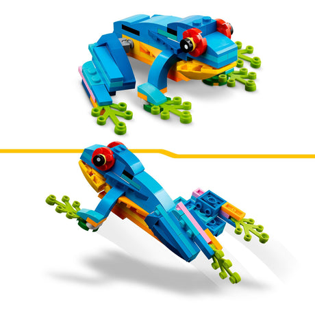 Lego Creator 3w1 egzotyczna papuga - żaba - ryba - zestaw zabawek dla dzieci - 31136