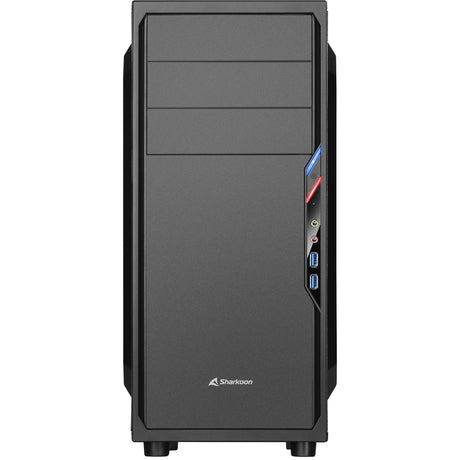 Sharkoon vs4-v Midi Tower Gehäuse (schwaarz | 2x USB-A)