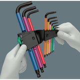 Wera 950 9 hex-plus multicolour 1 Hex Key Set, Metric, Blacklaser (9-piece)