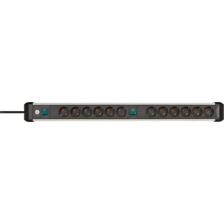 Brennenstuhl premium-alu-line socket 12-tiden