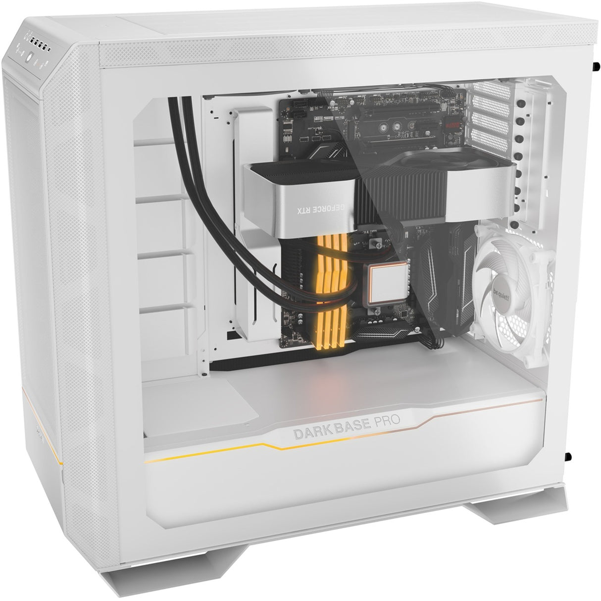 Be quiet! dark base pro 901 big tower behuizing (wit | 4x usb-a | 1x usb-c | rgb | tempered glass)