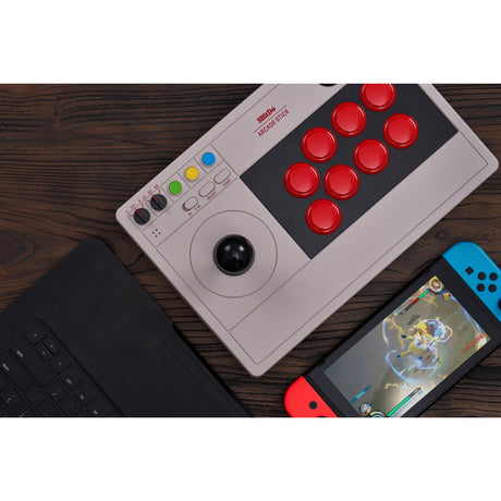 Gamepad arcade stick 8bitdo (cinza)