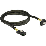 Delock mini SAS SFF-8087 > mini SAS SFF-8087 angled, 1m cable (black, 83642)