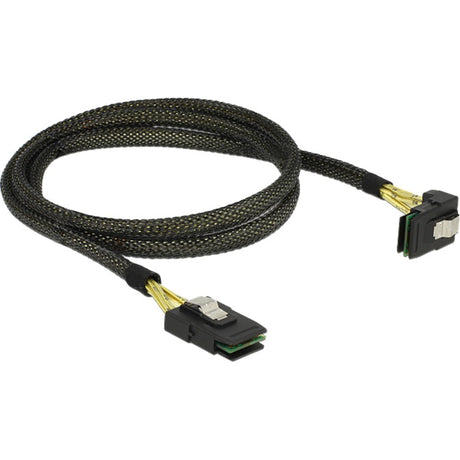 Delock mini sas sff-8087 > mini sas sff-8087 kampinis, 1 m laidas (juodas, 83642)