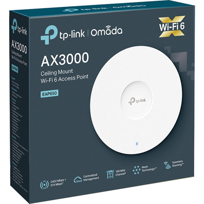 Tp-link omada eap650 access point (white)