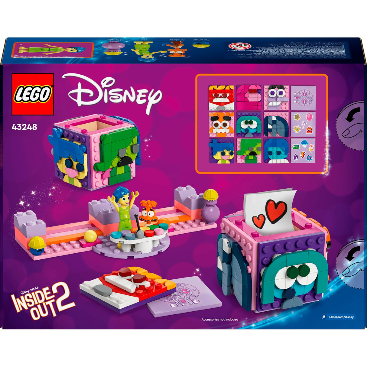 Lego Disney Pixar - Inside Out 2 Mood Cubes Construction Toy (43248)