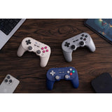 Gamepad bluetooth 8bitdo pro 3 (cinza claro vermelho, switch 1 2, pc, android, bluetooth usb de 2,4 ghz)