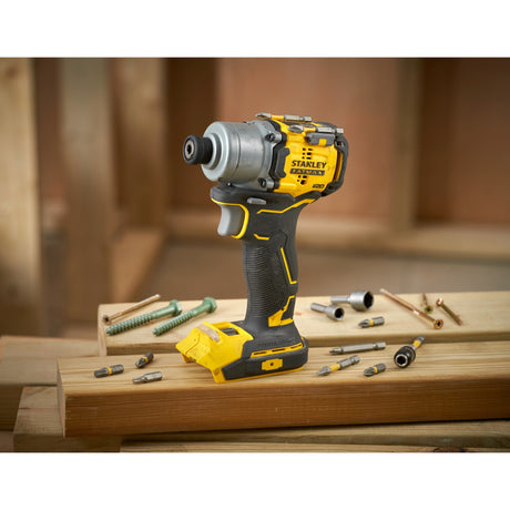 Stanley fatmax v20 18v brushless impact screwdriver (yellow black, battery and charger not included)