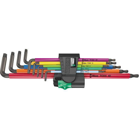 Sada imbusových kľúčov Wera torx 967 9 tx xl viacfarebná 1 (9 dielna, torx t8 až t40)