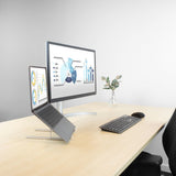 Act Connectivity Laptop Stand aluminum, foldable (aluminum, height adjustable in 7 positions)