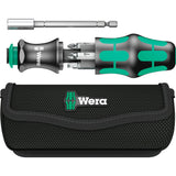 Wera Kraftform Kompakt 28 with socket wrench set case (black green, 6-piece)