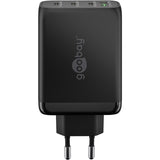 Goobay USB-C PD Multiport Charger Tapa (100 W) (Dubh)