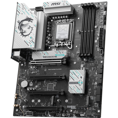 MSI B860 Gaming Plus WiFi Socket 1851 Motherboard (RAID, 5Gb LAN, Wi-Fi 7, BT, Sound, ATX)