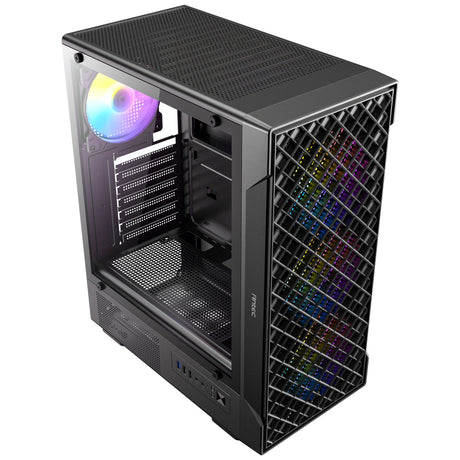 Obudowa midi tower Antec vx320 argb (czarna | 3x usb-a | szkło hartowane)