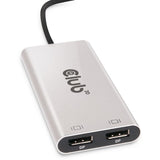 Rozgałęźnik Club 3D Thunderbolt 3 na podwójny port displayport