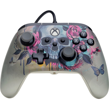 Powera Advantage plus przewodowy kontroler dla Xbox Series x|s - Bloom Gloom (srebrny, Xbox Series x|s, Xbox One, PC)