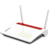 Fritz! Box 6850 LTE International WLAN LTE Router (White Red, 4G (LTE), 3G 3G+ (UMTS HSPA+), Mesh Wi-Fi)
