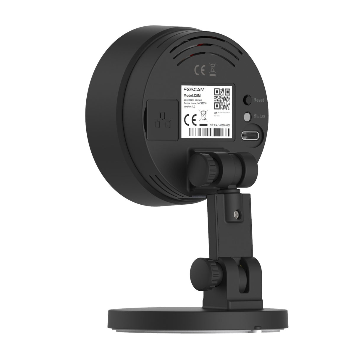 Foscam C5M Security Camera (Black, 3K, 5MP, Dual-Band Wi-Fi)