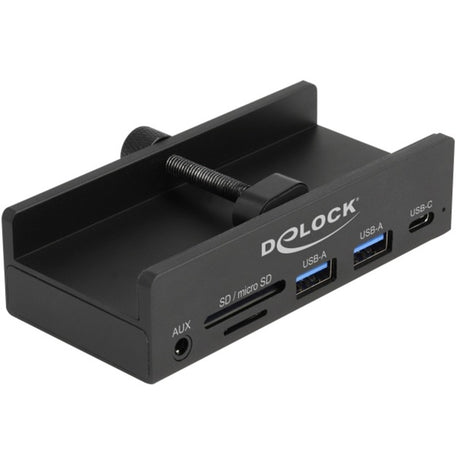 Delock ekstern 3-ports USB-hub med låseskrue (svart)