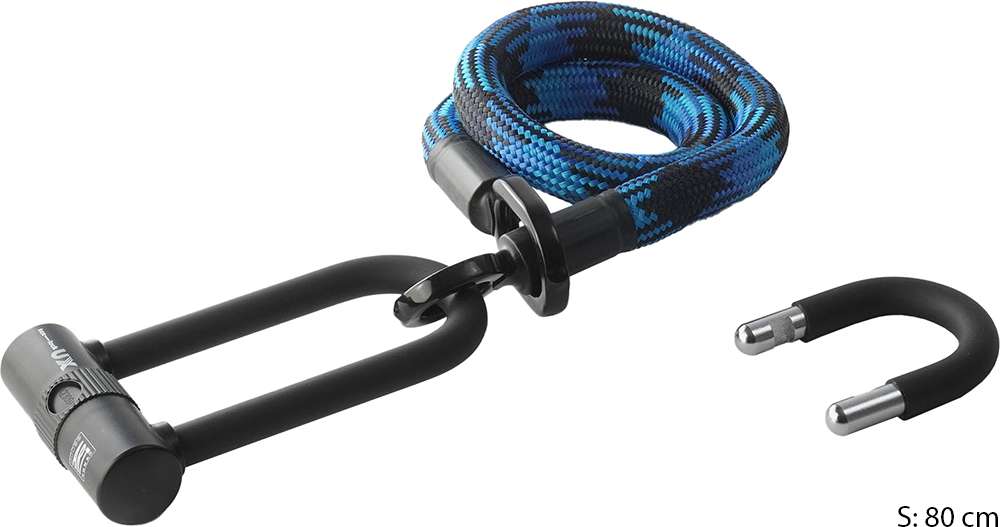 Texlock eyelet u x - u-lock inkl. Textilkabel mat Stahlkär